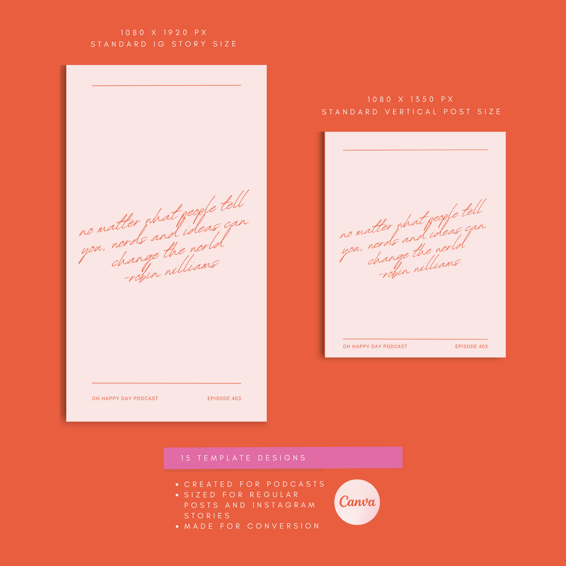 Podcast Instagram Template Social Media