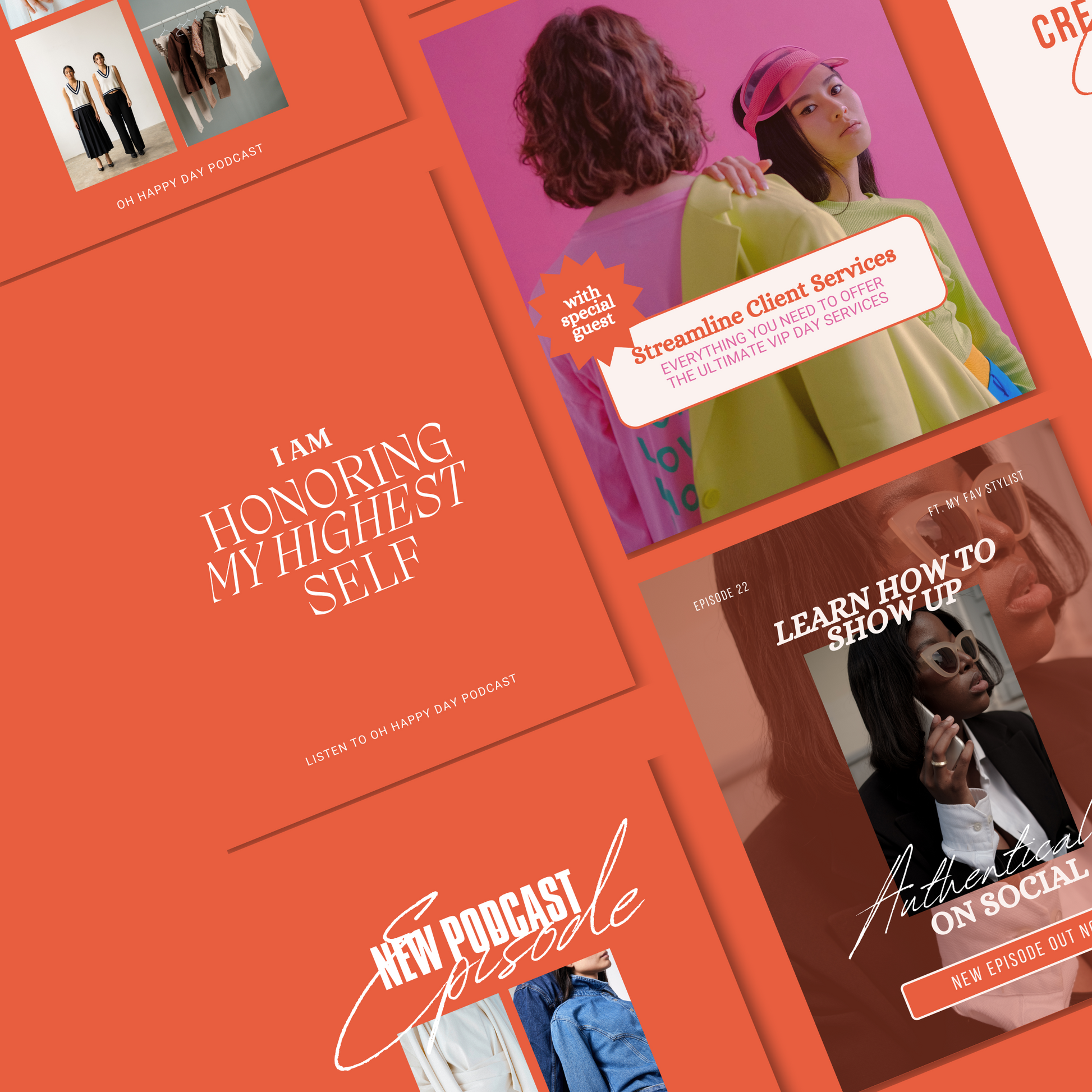 Instagram Podcast Template Social Media Canva Customizable Morgan Franklin